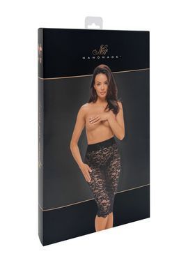 Юбка Noir Handmade F302 Ambivalence, M, black, кружево, длина за колени, шнуровка сзади