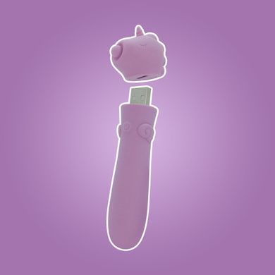 Вибратор-единорожка Unihorn USB Bullet &ndash; Karma Lilac, вибропуля, USB-зарядка, 10 режимов