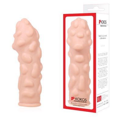 Насадка на член Kokos Extreme Sleeve ES.11 размер M, утолщающая, стимулирующий рельеф