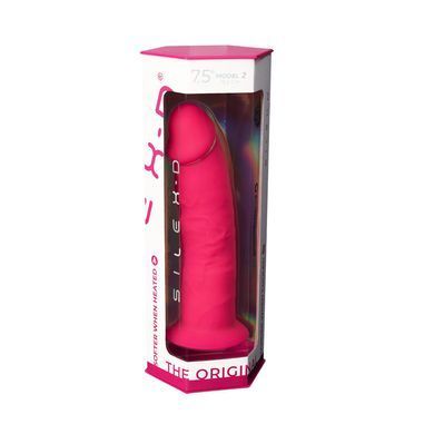 Фаллоимитатор SilexD Henry Pink (MODEL 2 size 7.5in), двухслойный, силикон+Silexpan, диаметр 4,8см