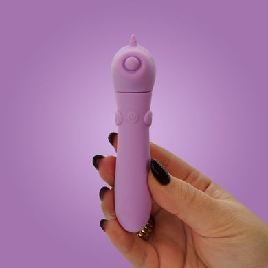 Вибратор-единорожка Unihorn USB Bullet &ndash; Karma Lilac, вибропуля, USB-зарядка, 10 режимов