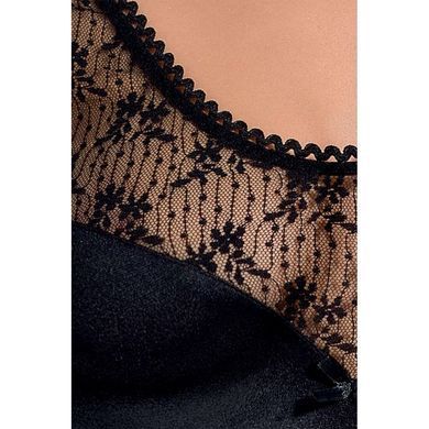 (SALE) Сорочка приталенная PETRA CHEMISE black XXL/XXXL - Passion Exclusive, трусики