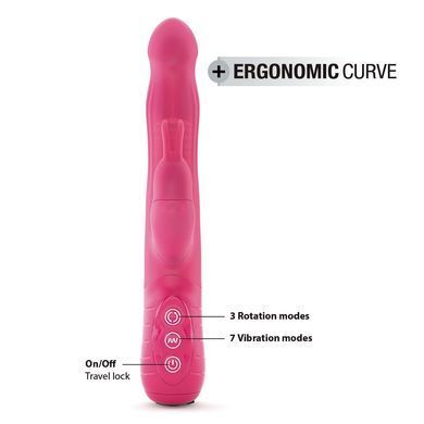 Вибратор-кролик Dorcel Baby Rabbit Magenta 2.0 с жемчужным массажем и вращающейся головкой