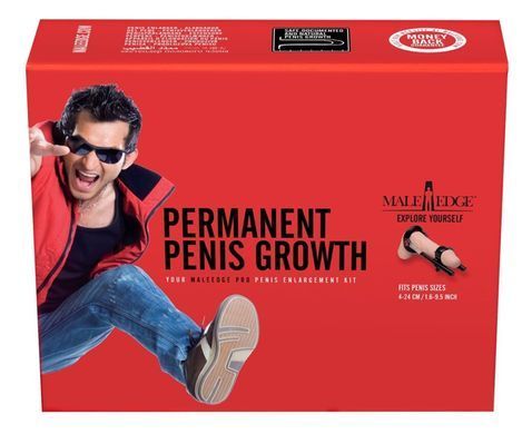 Экстендер для увеличения члена Male Edge Pro, ремешковый, масса всего 65 г, прочный пластик