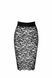 Юбка Noir Handmade F302 Ambivalence, M, black, кружево, длина за колени, шнуровка сзади