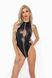 Боди с мокрым эффектом Noir Handmade F294 Powerwetlook bodysuit with front zipper, 3XL