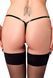 Трусики Noir Handmade P014 Dominae PVC panty with silver clasp 3XL