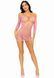 Сукня-сітка з сердечками Leg Avenue Heart net mini dress Pink, зав&rsquo;язки, відкриті плечі, one size