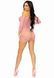 Сукня-сітка з сердечками Leg Avenue Heart net mini dress Pink, зав&rsquo;язки, відкриті плечі, one size