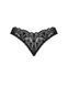 Кружевные стринги Obsessive Donna Dream crotchless thong M/L Black, открытый доступ