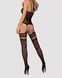 (SALE) Бодістокінг Obsessive Bodystocking F214 black S/M/L, імітація корсета та панчіх на підв&rsquo;язках