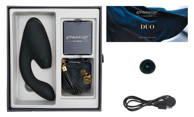 Вакуумный клиторальный стимулятор Womanizer Duo Black