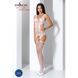 Бодістокінг Passion BS066 One Size, White, комбінезон, імітація панчіх і пояса з гартерами