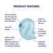 Вакуумный клиторальный стимулятор с вибрацией Satisfyer Sassy Seal, 2 независимых мотора