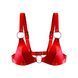 Лиф из натуральной кожи Feral Feelings - Bikini Top Red