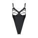 Боди из экокожи Passion CELINE BODY 6XL/7XL black, с доступом, открытый