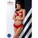 Комплект білизни Passion Exclusive CHERRY SET OpenBra XXL/XXXL red, відкритий ліф, трусики-спідничка