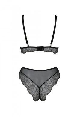 Комплект Passion AMBERLY SET black, L/XL, бралетт и трусики бразилиана