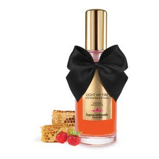Разогревающее масло Bijoux Indiscrets Light my Fire &ndash; Wild Strawberry&Honey