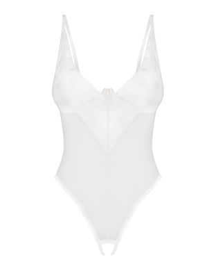Боді з доступом Obsessive Alissium crotchless teddy, XS/S, ліф з м&rsquo;якою чашкою, високі трусики