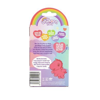 Вибратор мини-единорожка Unihorn Mini &ndash; Peachy Pony, брелок с вибрацией, 10 режимов