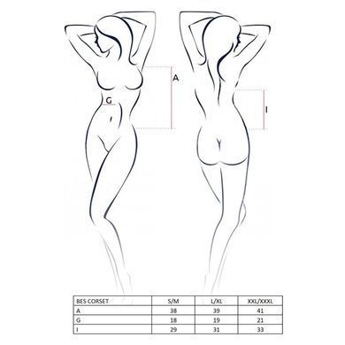 BES CORSET white L/XL - Passion