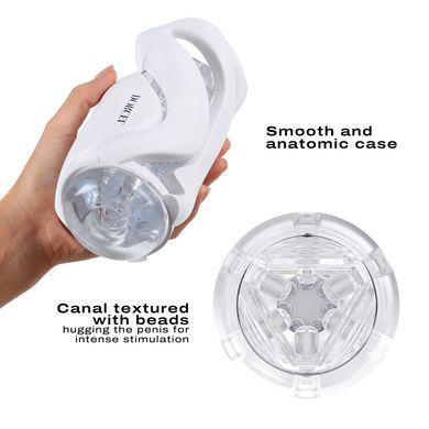 Мастурбатор Dorcel DEEP BLOW WHITE, двойное использование