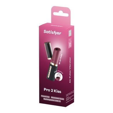 Вакуумный стимулятор Satisfyer Pro 2 Kiss, магнитная технология 3D Air Pulse, 30 режимов, крышечка