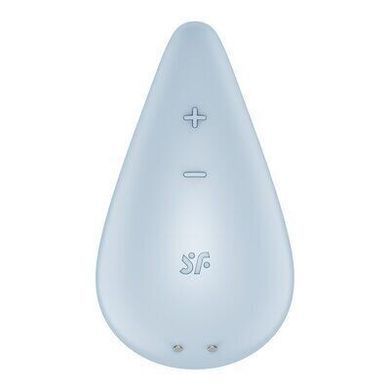 Вибратор для наружной стимуляции Satisfyer Dew Drop Blue, 2 мотора, 12 режимов, мягкий корпус