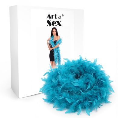 Боа з пір&rsquo;я Art of Sex, довжина 2 метри, колір блакитний