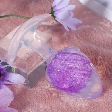 Анальная пробка Liebe Seele Icecream-shaped Crystal Anal Plug - Purple Medium