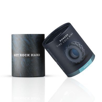 Эрекционное кольцо-шина Boners Tire Cock Ring &ndash; Grey, внутренний диаметр 2,5 см
