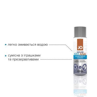 Анальная смазка JO ANAL H2O &mdash; COOLING (60 мл) охлаждающая, на водной основе