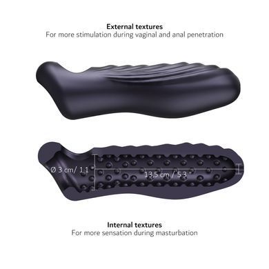 Насадка на член Manwan RYZER MAX - Black Plum