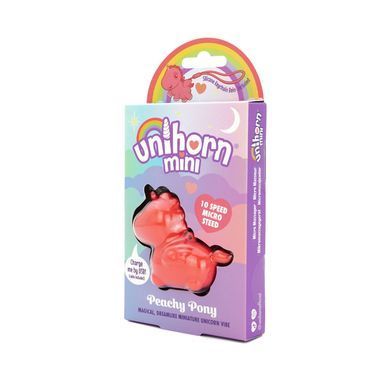 Вибратор мини-единорожка Unihorn Mini &ndash; Peachy Pony, брелок с вибрацией, 10 режимов