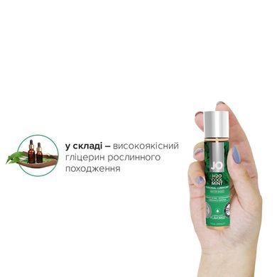 Смазка на водной основе JO H2O &mdash; Cool Mint (30 мл) без сахара, растительный глицерин