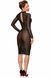 Платье с мокрым эффектом Noir Handmade F182 Classic dress made of elastic tulle, XXL
