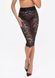 Юбка Noir Handmade F302 Ambivalence, L, black, кружево, длина за колени, шнуровка сзади