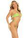 Боди-бикини Leg Avenue Wrap around bikini bodysuit, One Size, салатовое, на завязках, со стразами