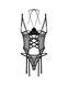 Корсет Obsessive Dominna cupless corset & crotchless thong S/M