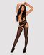 Сетчатые чулки-стокинги под леопард Obsessive Garter stockings S817 S/M/L, имитация гартеров, с дост