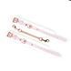 Наручники Liebe Seele White & Pink Fairy Goat Leather Hand Cuffs