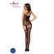 Бодистокинг Passion BS056 black, комбинезон, имитация чулок