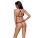 Портупея из стреп с кружевом Passion Exclusive LORRY BRA L/XL, black