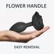 Силиконовая анальная пробка Love To Love OPEN ROSES L SIZE - BLACK ONYX