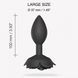 Силиконовая анальная пробка Love To Love OPEN ROSES L SIZE - BLACK ONYX
