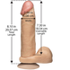 Фаллоимитатор Doc Johnson The Realistic Cock 8 inch White - PVC, Vack-U-Lock, диаметр 5,1см