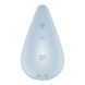 Вибратор для наружной стимуляции Satisfyer Dew Drop Blue, 2 мотора, 12 режимов, мягкий корпус