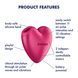 Вакуумный стимулятор-сердечко с вибрацией Satisfyer Cutie Heart Battery Series