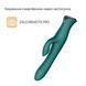 Смарт пульсатор-кролик с вибрацией Zalo Mose 2 Turquoise Green, подогрев до 42&deg;C, кристалл Swarovski